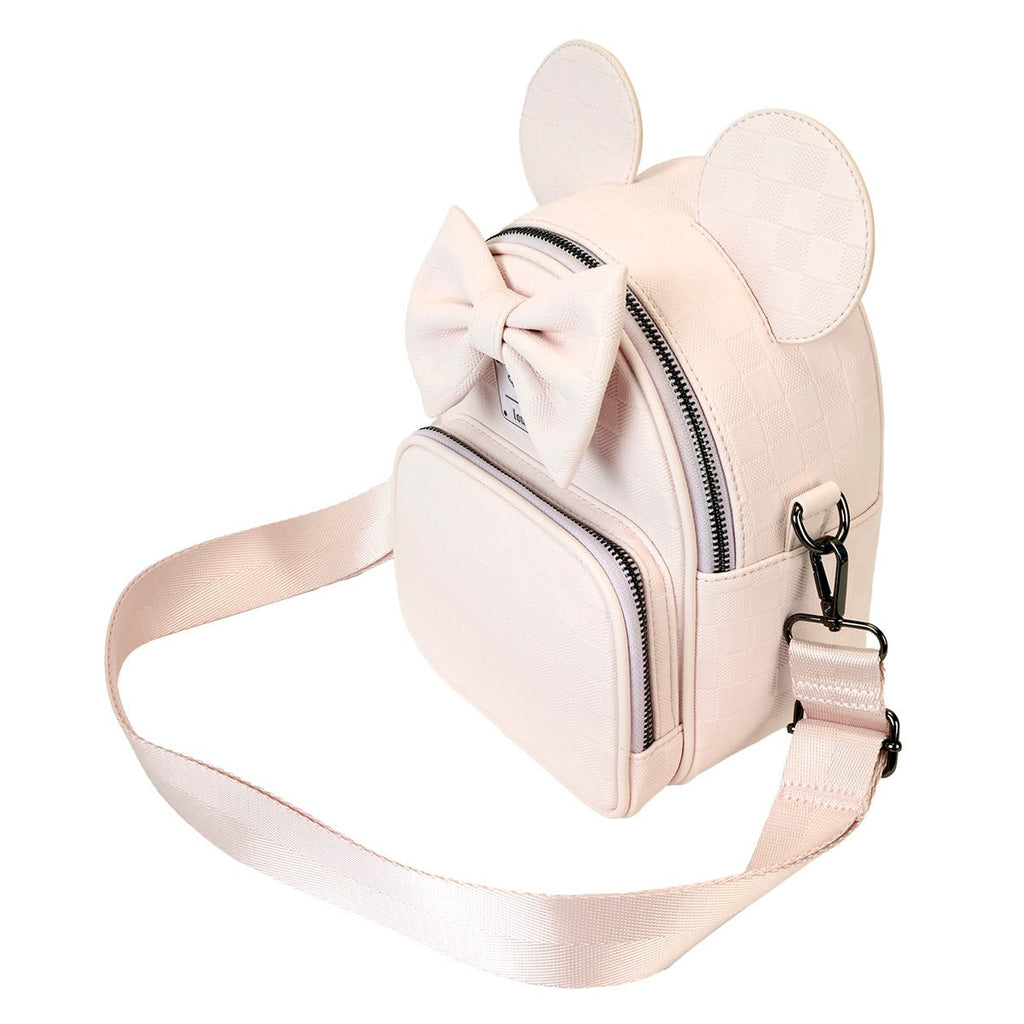 Disney Minnie Ear Checkerboard Convertible Crossbody