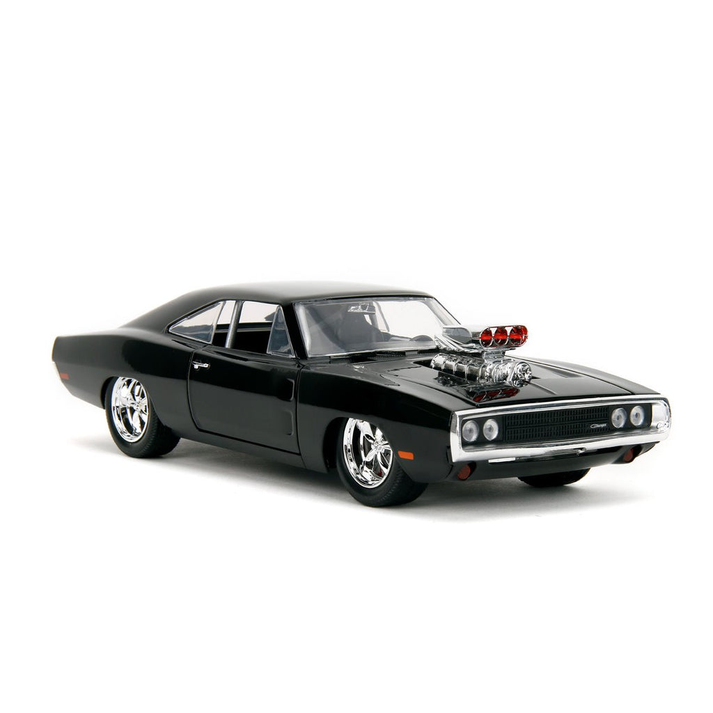 Hollywood Rides Fast and the Furious Dodge Charger R/T 1:24 Scale Die-Cast Metal Vehicle with Dom Figure