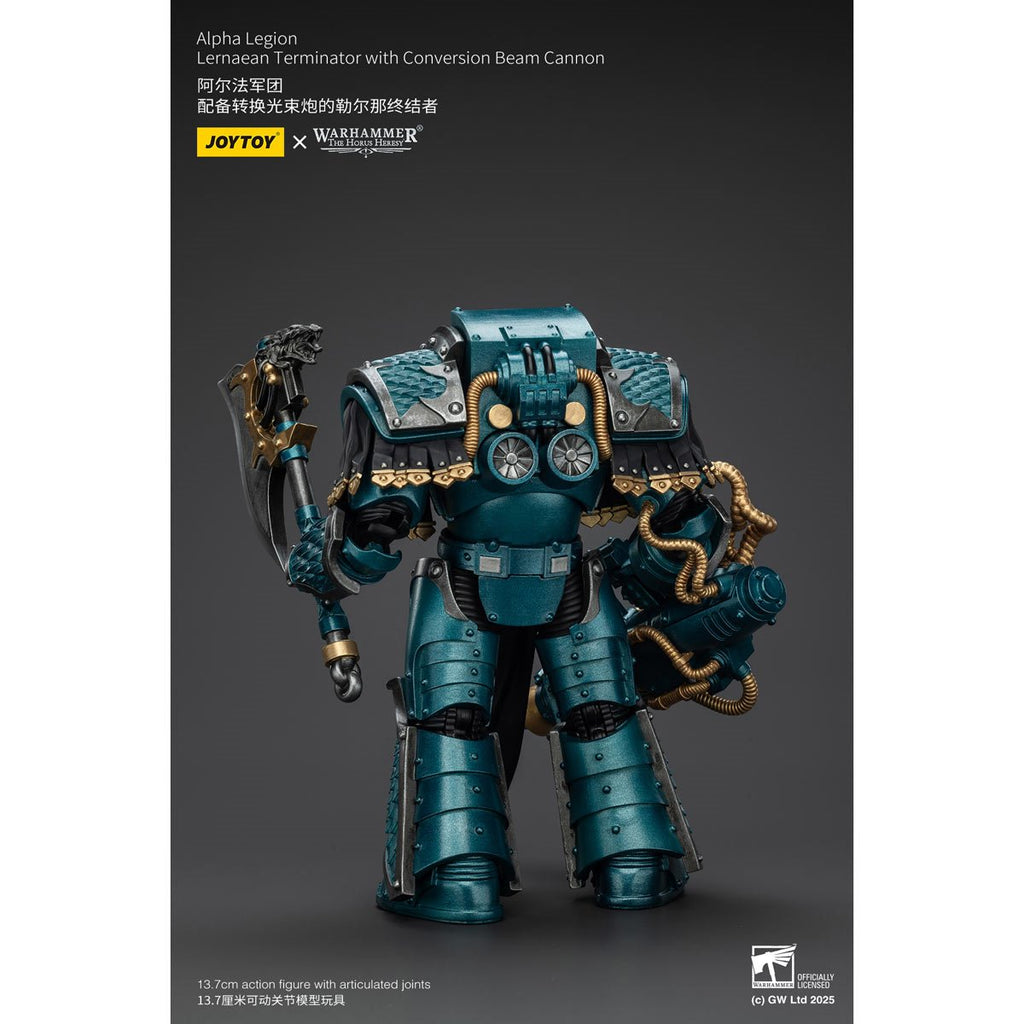 Joy Toy Warhammer The Horus Heresy Alpha Legion Lernaean Terminator with Conversion Beam Cannon 1:18 Scale Action Figure