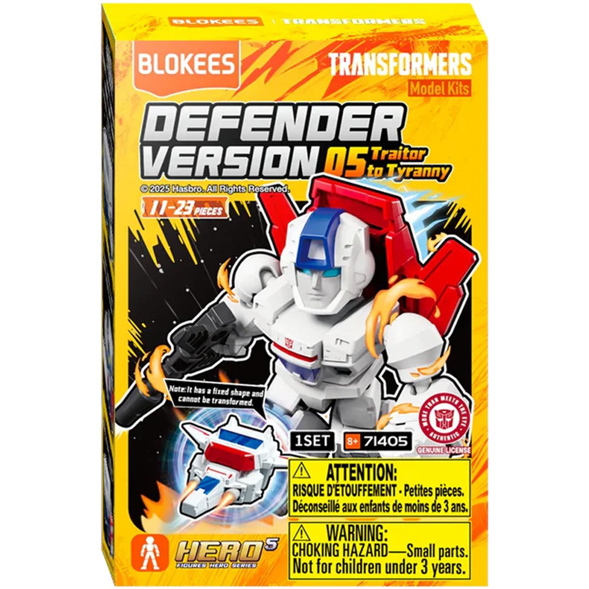 Transformers Defender Version 05 Traitor to Tyranny Blokees Mini Model Kit Display of 12