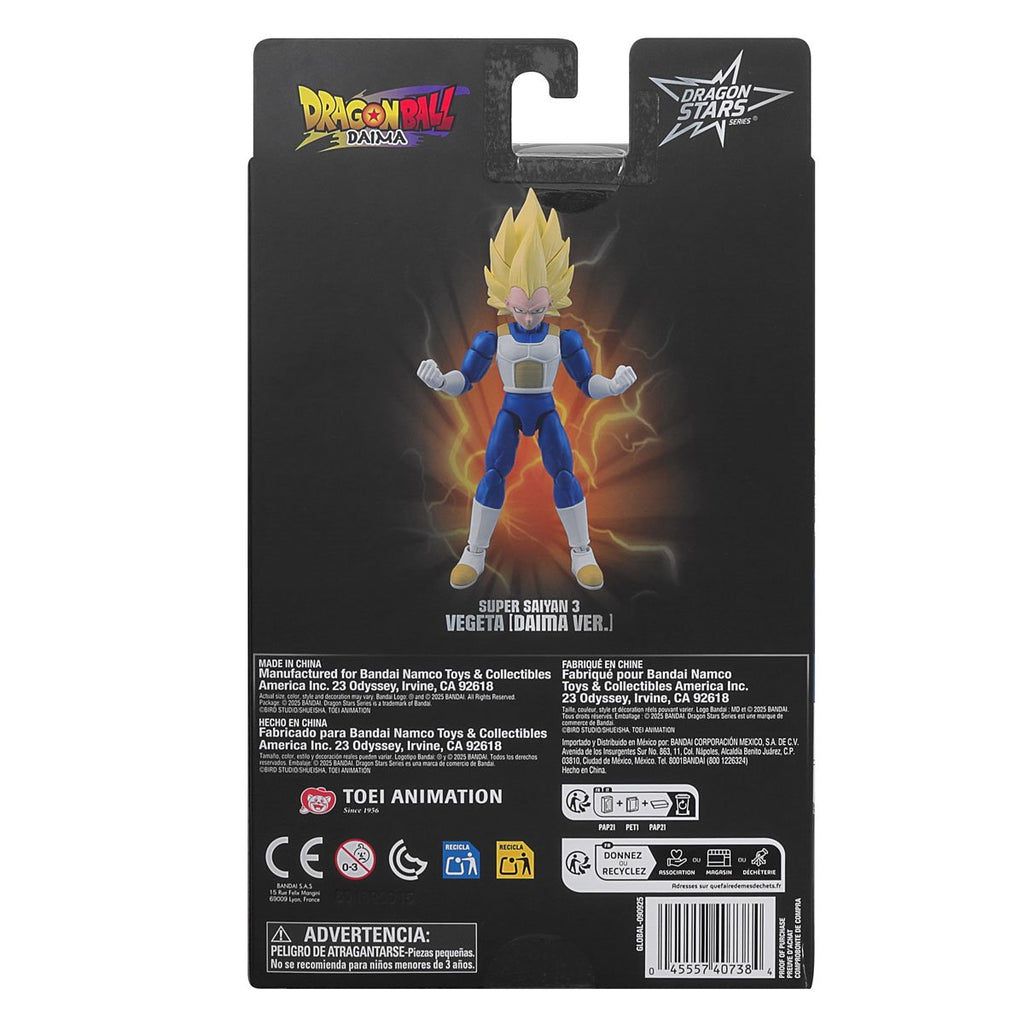 Dragon Ball Daima Dragon Stars Super Saiyan 3 Vegeta Action Figure