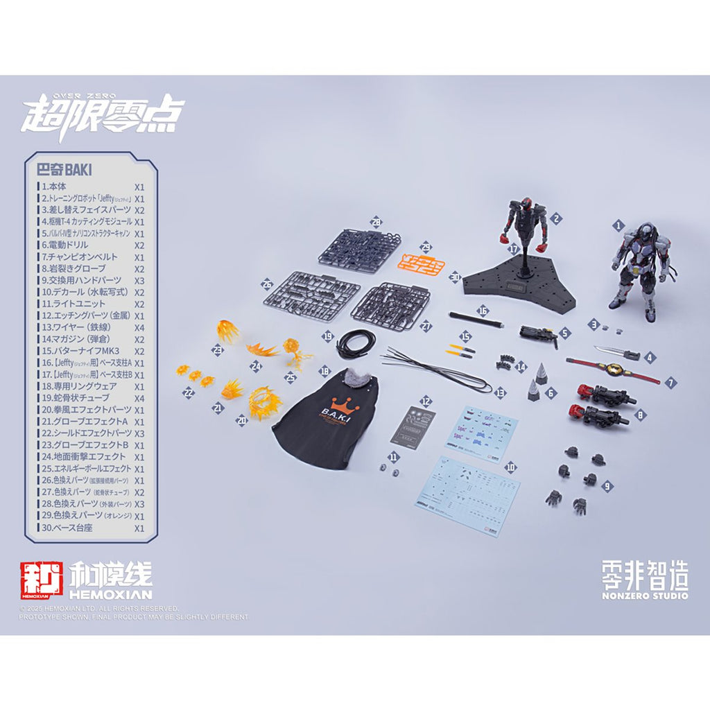 Over Zero Series Baki 1:10 Scale Model Kit