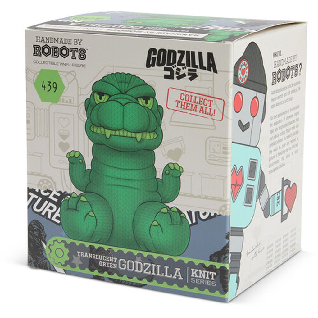 Godzilla #439 Green Translucent Handmade By Robots Vinyl Figure