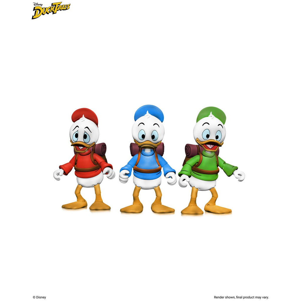 DuckTales Ultimate Huey, Dewey, and Louie 7-Inch Scale Action Figure 3-Pack