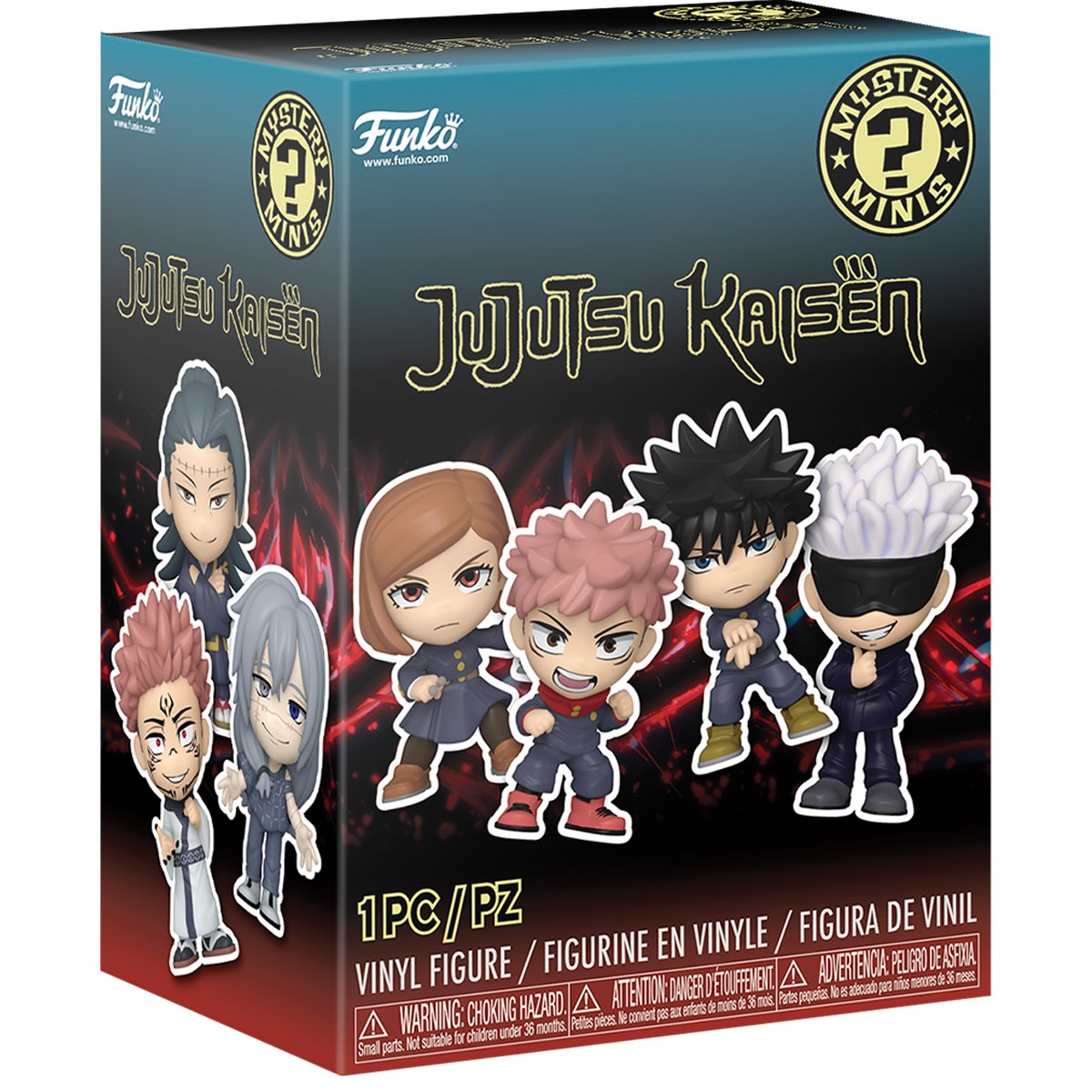 Jujutsu Kaisen Funko Mystery Minis Mini-Figure Display Case of 12