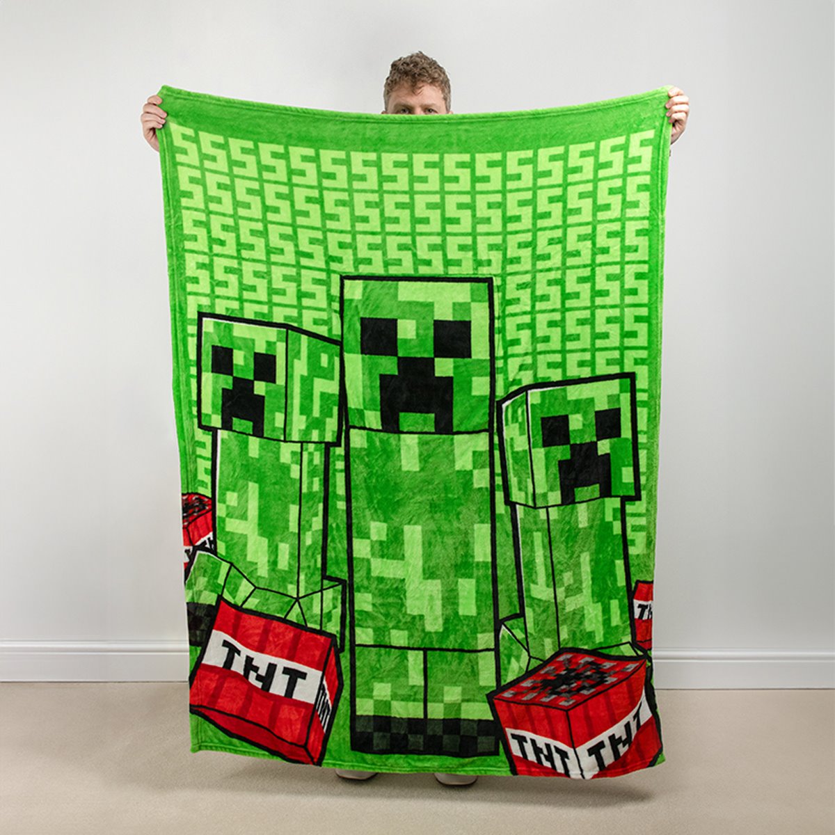 Minecraft Creeper Cushion Blanket