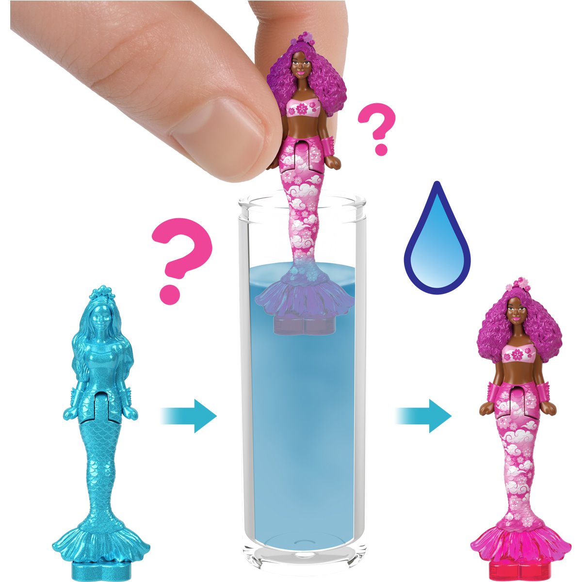 Mini BarbieLand Color Reveal Mermaid Series 3 Doll Case of 16