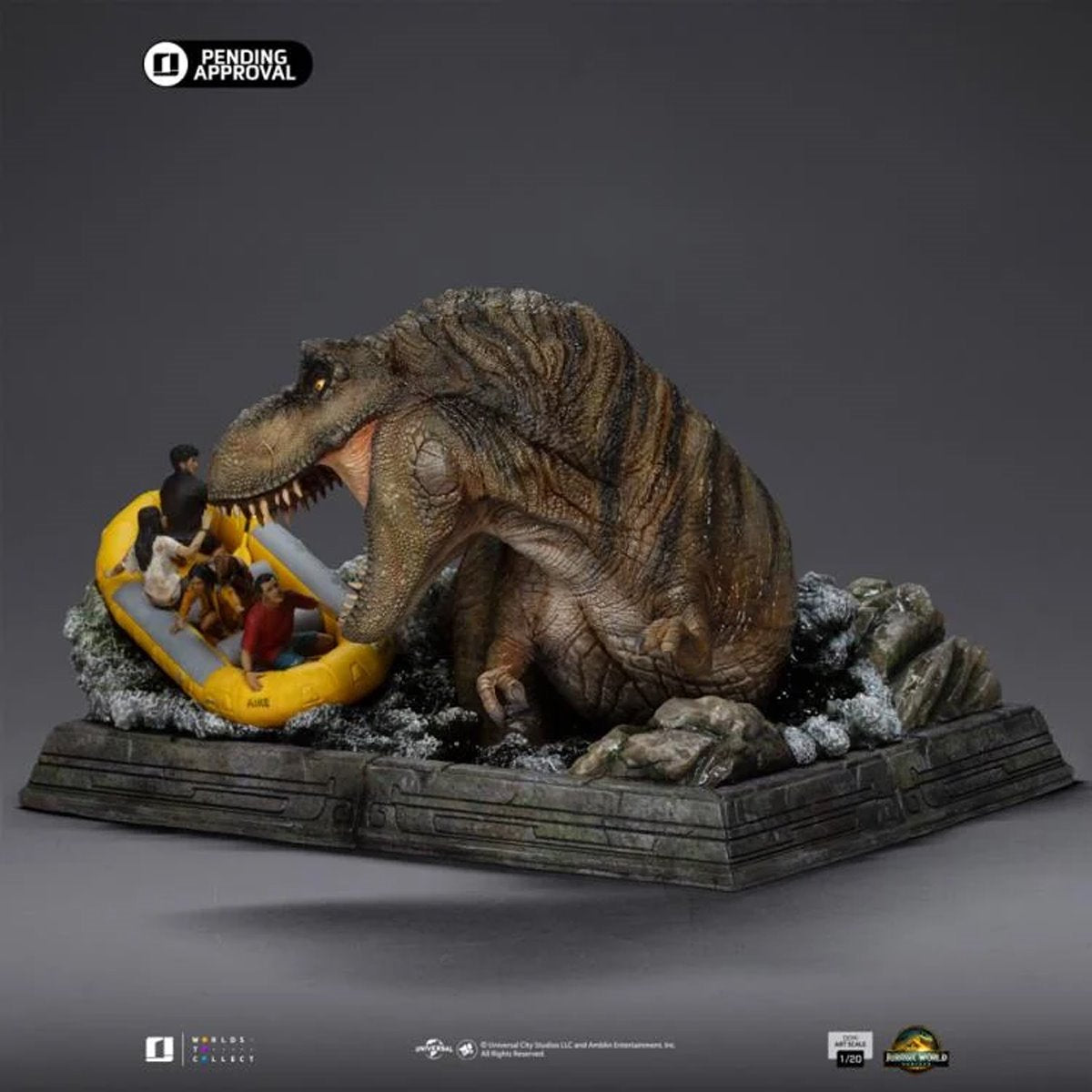 Jurassic World: Rebirth T-Rex River Attack 1:20 Demi Art Scale Statue