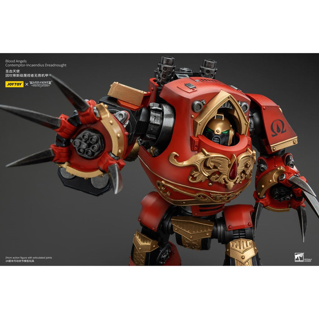 Joy Toy Warhammer The Horus Heresy Blood Angels Contemptor Incaendius Dreadnought 1:18 Scale Action Figure