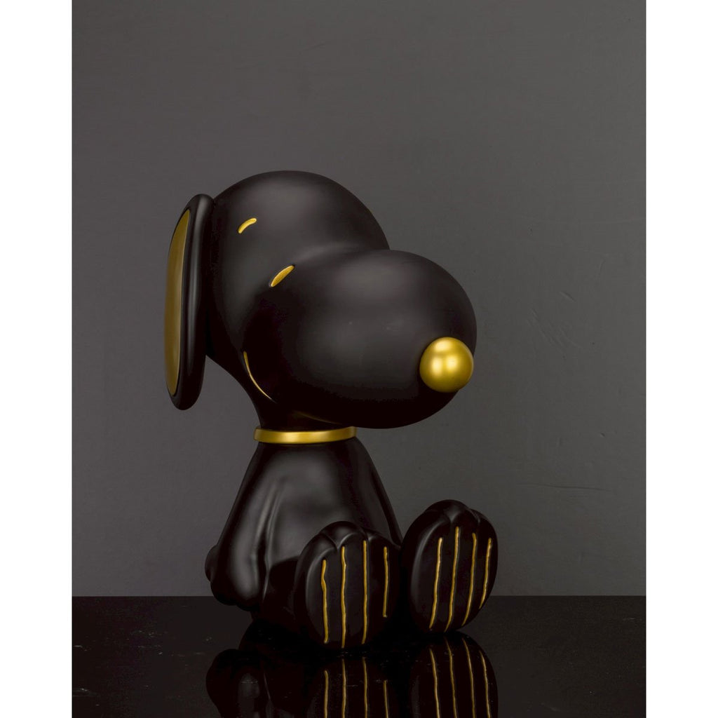 Peanuts Snoopy Black and Gold Version VPB-018SP Peanuts Series Vinyl Functional Piggy Bank