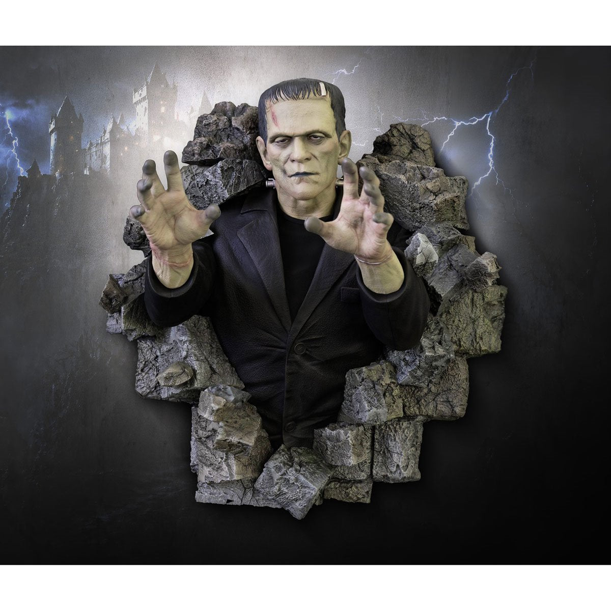 Frankenstein 1:1 Scale Life-Size Wall Sculpture Mount