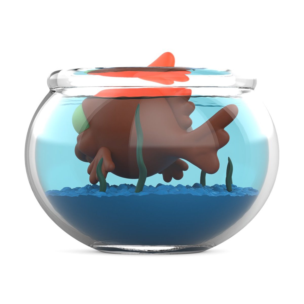 The Simpsons Blinky in Fish Bowl 5 1/2-Inch Vinyl Art Figure