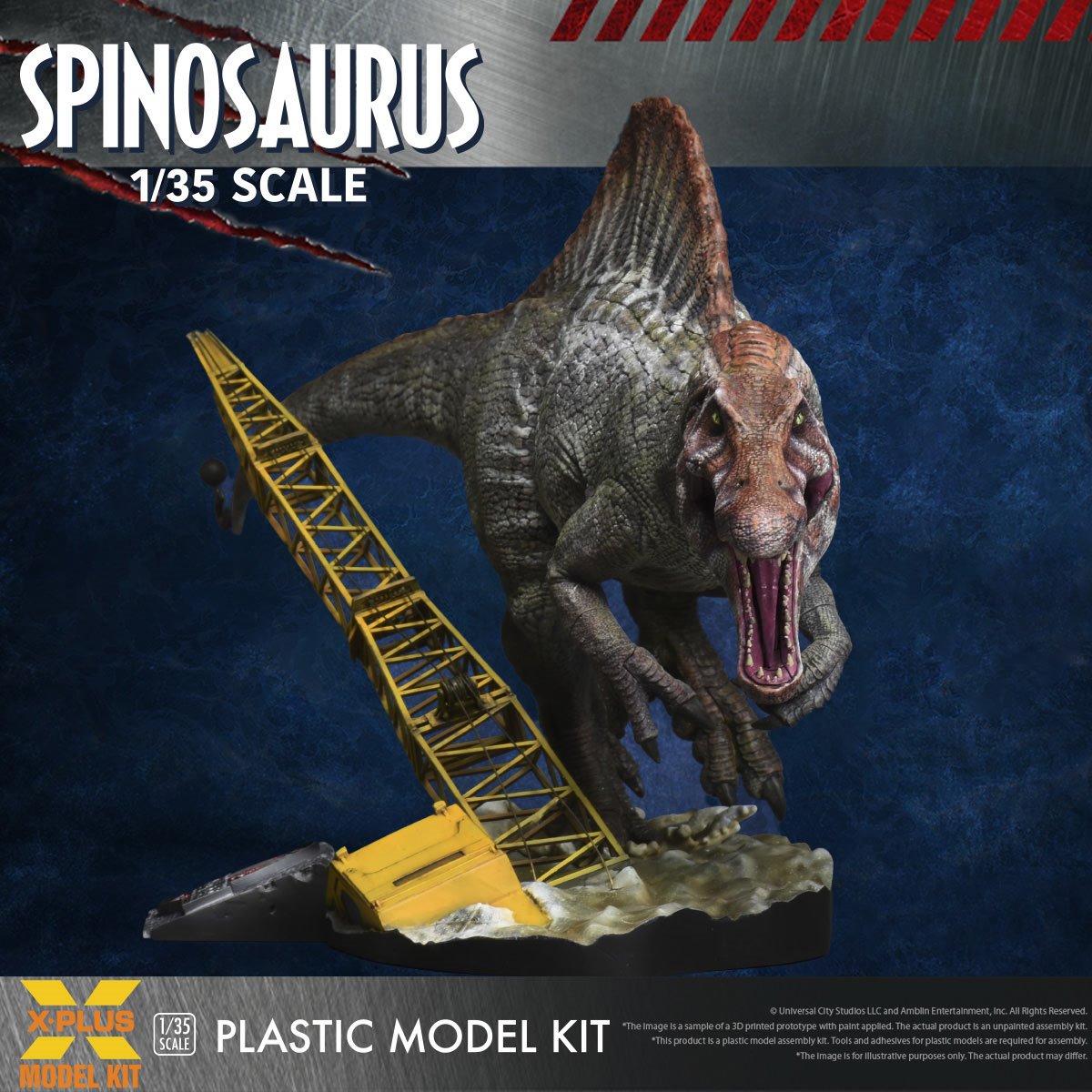 Jurassic Park III Spinosaurus 1:35 Scale Plastic Model Kit - Reissue