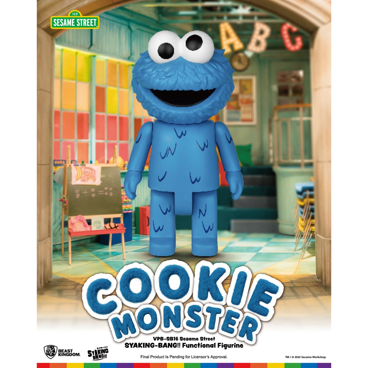 Sesame Street Cookie Monster VPB-SB16 Syaking-Bang!! Piggy Bank