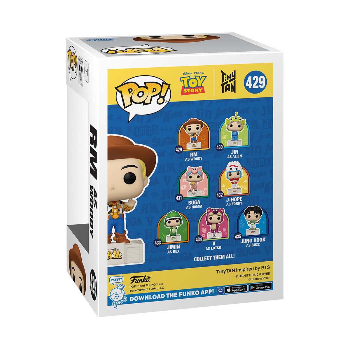 Toy Story x TinyTAN BTS RM as Woody Funko Pop! Vinyl Figure #429