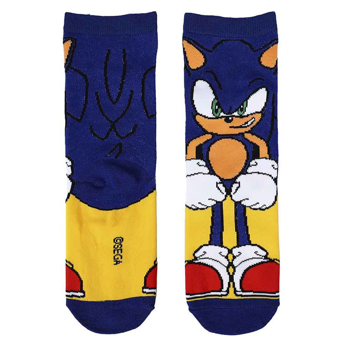 Sonic the Hedgehog Animigos 360 Character Youth Sock 3-Pack