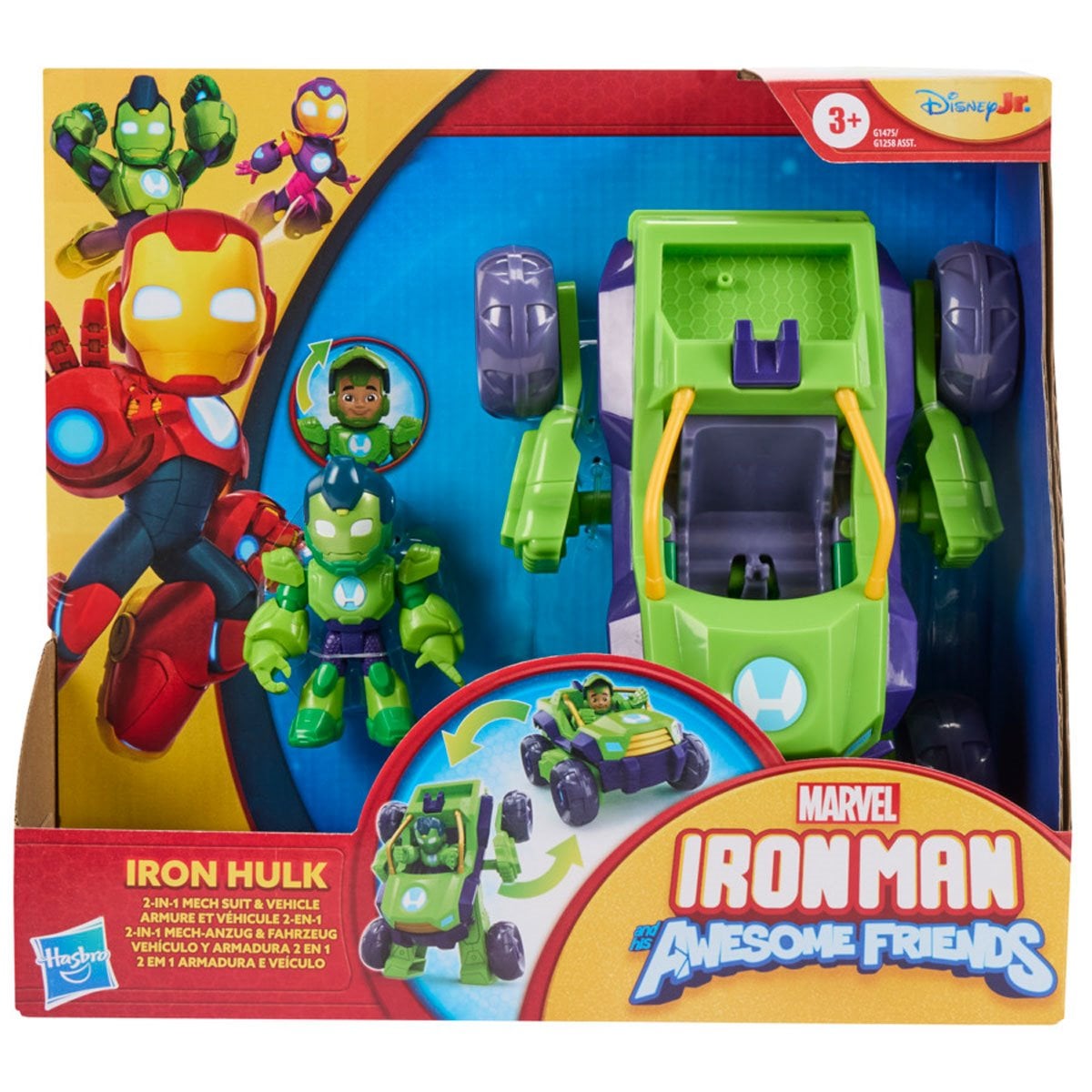 Iron Man and his Awesome Friends Iron Hulk 2-In-1 Mech Suit & Vehicle