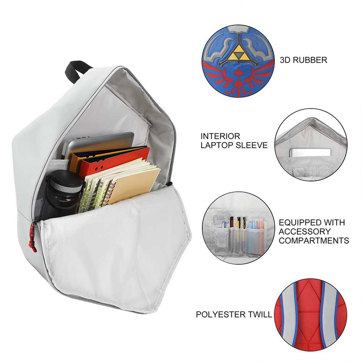 The Legend of Zelda Hylian Shield 3D Backpack