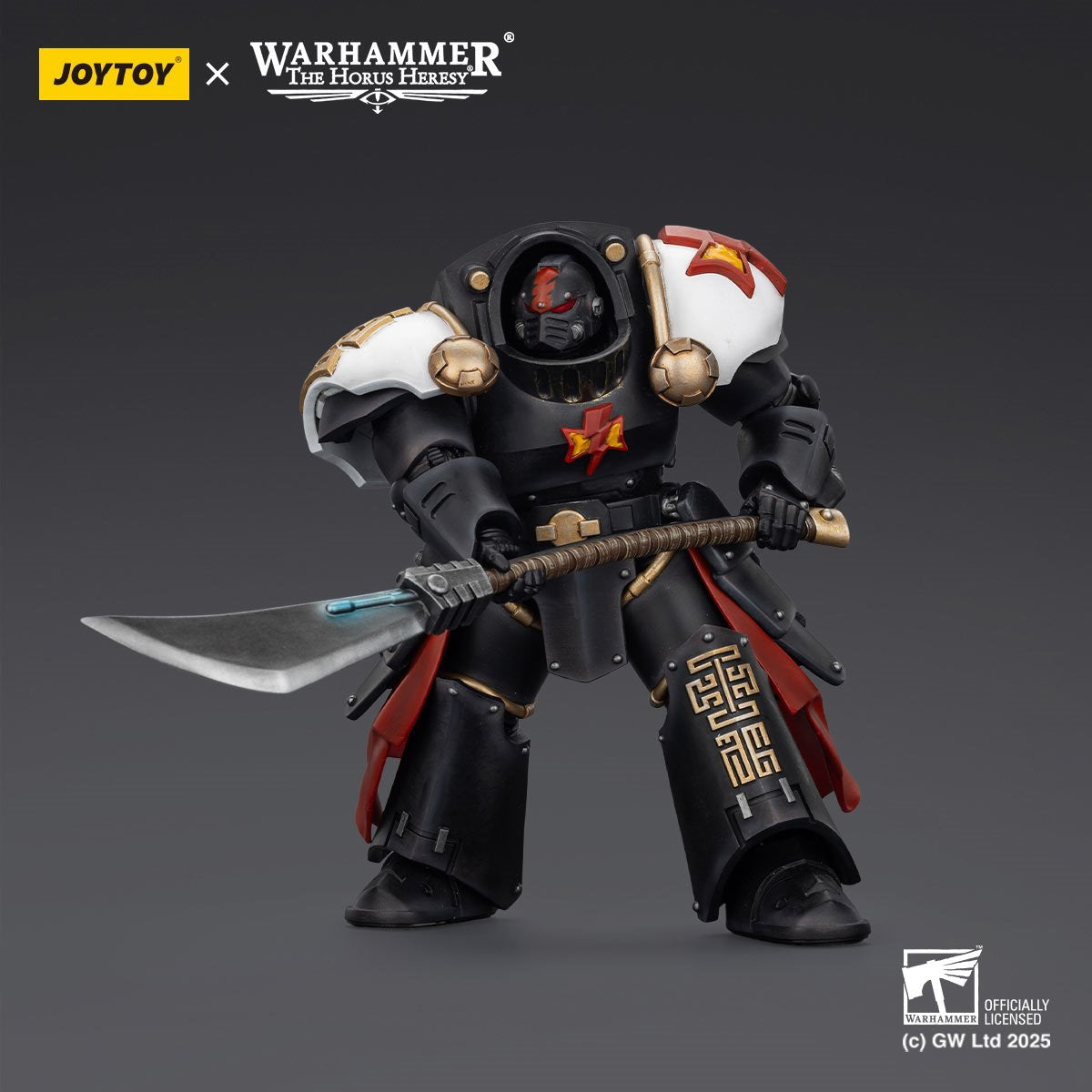 Joy Toy Warhammer The Horus Heresy White Scars Ebon Keshig Terminator 2 with Power Glaive 1:18 Scale Action Figure