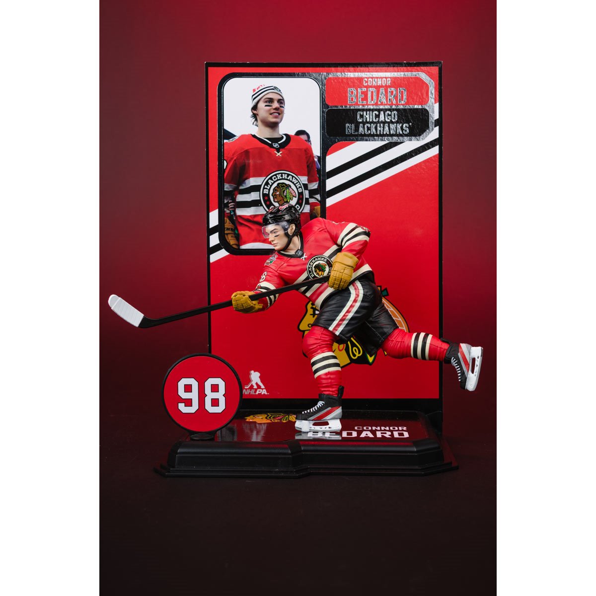 NHL SportsPicks Chicago Blackhawks Connor Bedard Winter Classic Jersey 7-Inch Posed Figure