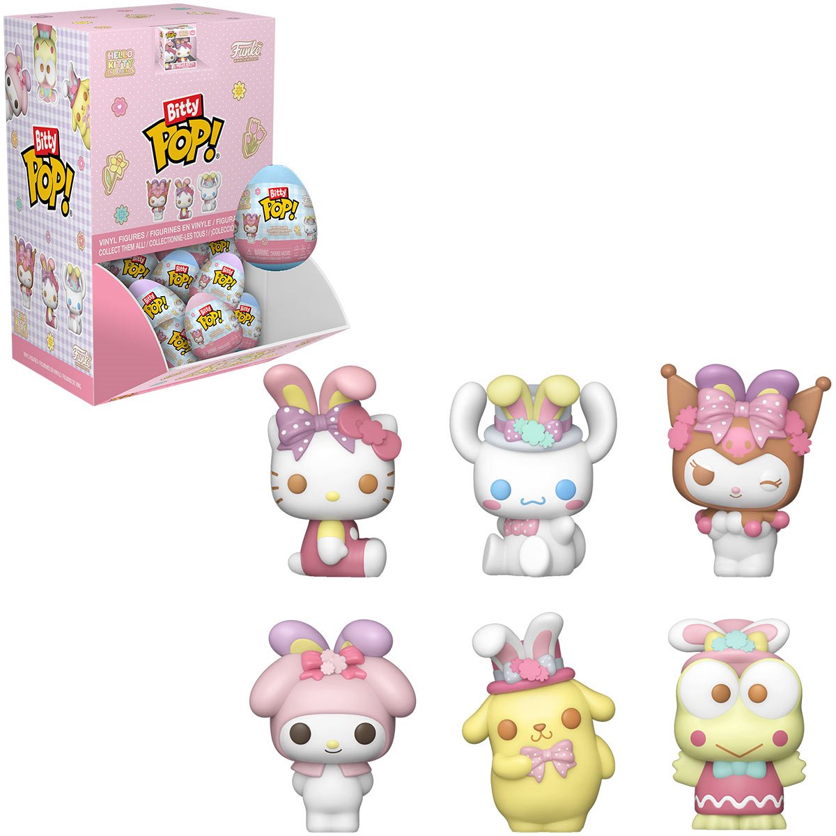 Hello Kitty Spring Funko Bitty Pop! Egg Mini-Figure Display Case of 24