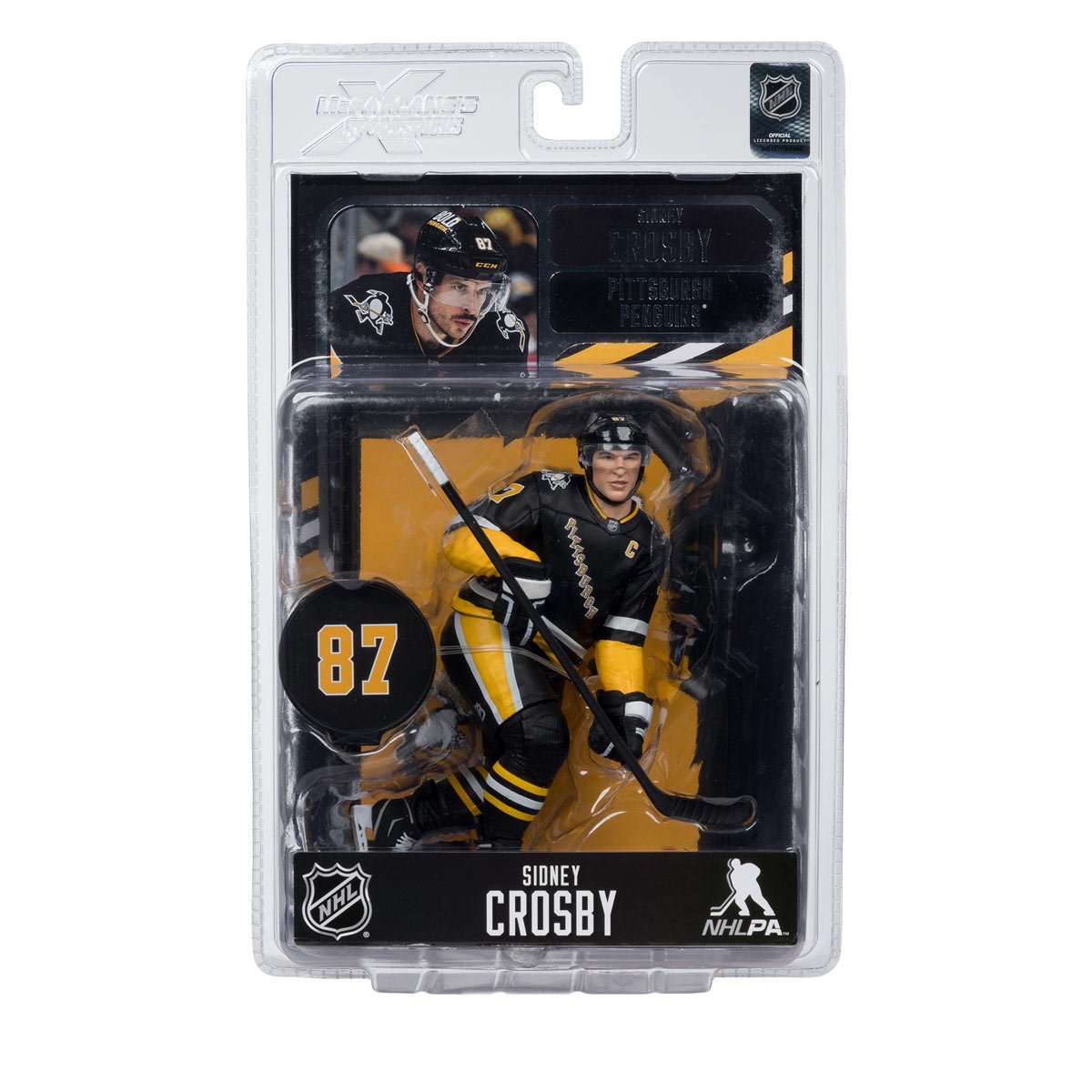 NHL SportsPicks Pittsburgh Penguins Sidney Crosby Alternate Jersey 7-Inch Posed Figure