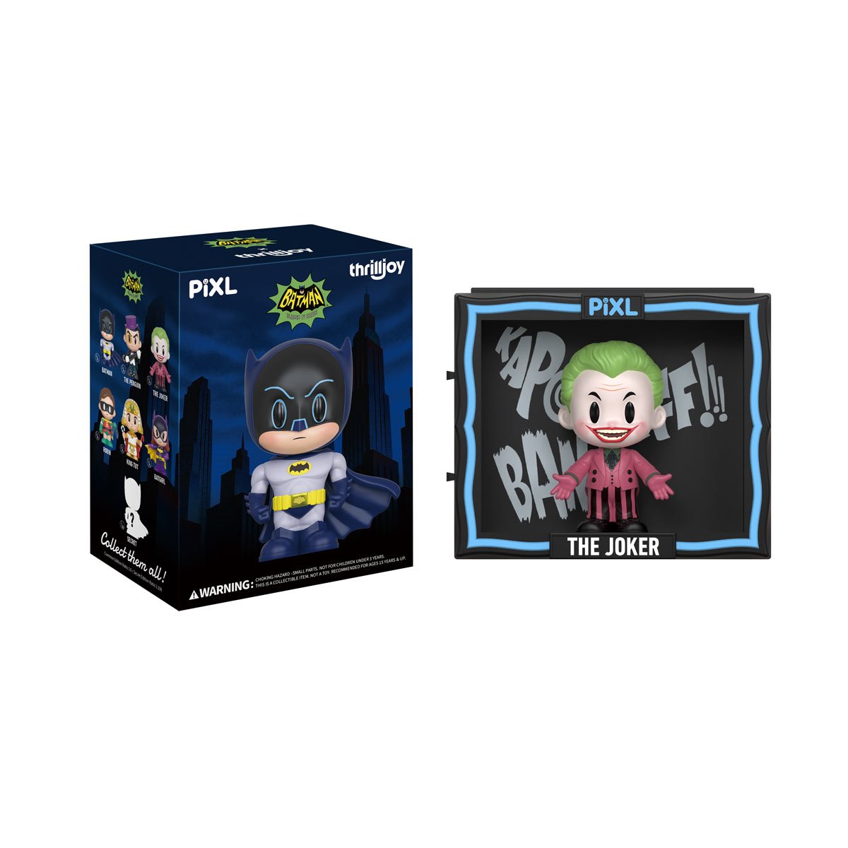 Batman 66 Blind Box PIXL Mini-Figure Display Case of 6