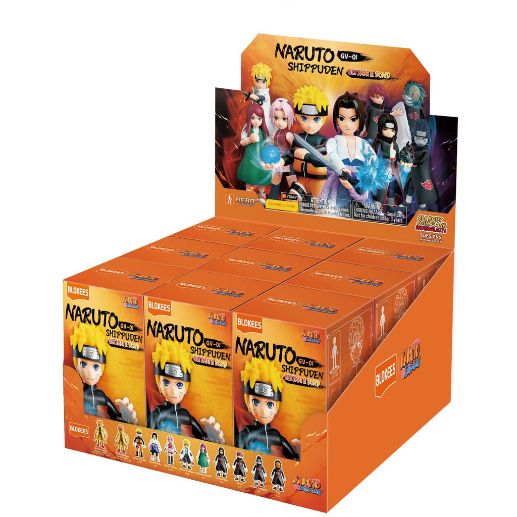 Naruto Galaxy Version 01 Ultimate Bond Blokees Mini Model Kit Case of 9