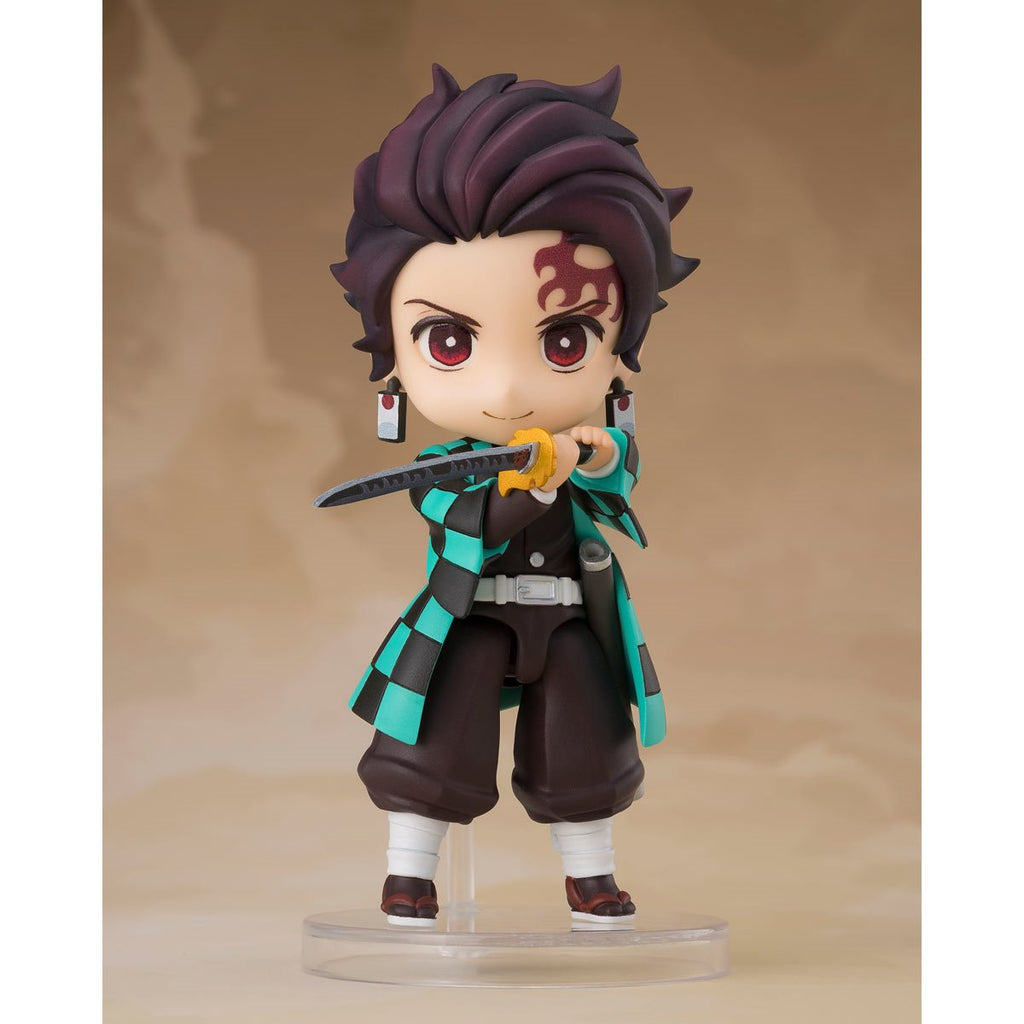 Demon Slayer: Kimetsu no Yaiba Tanjiro Kamado (Nichirin Sword with Rengoku's Handguard) Figuarts Mini Action Figure