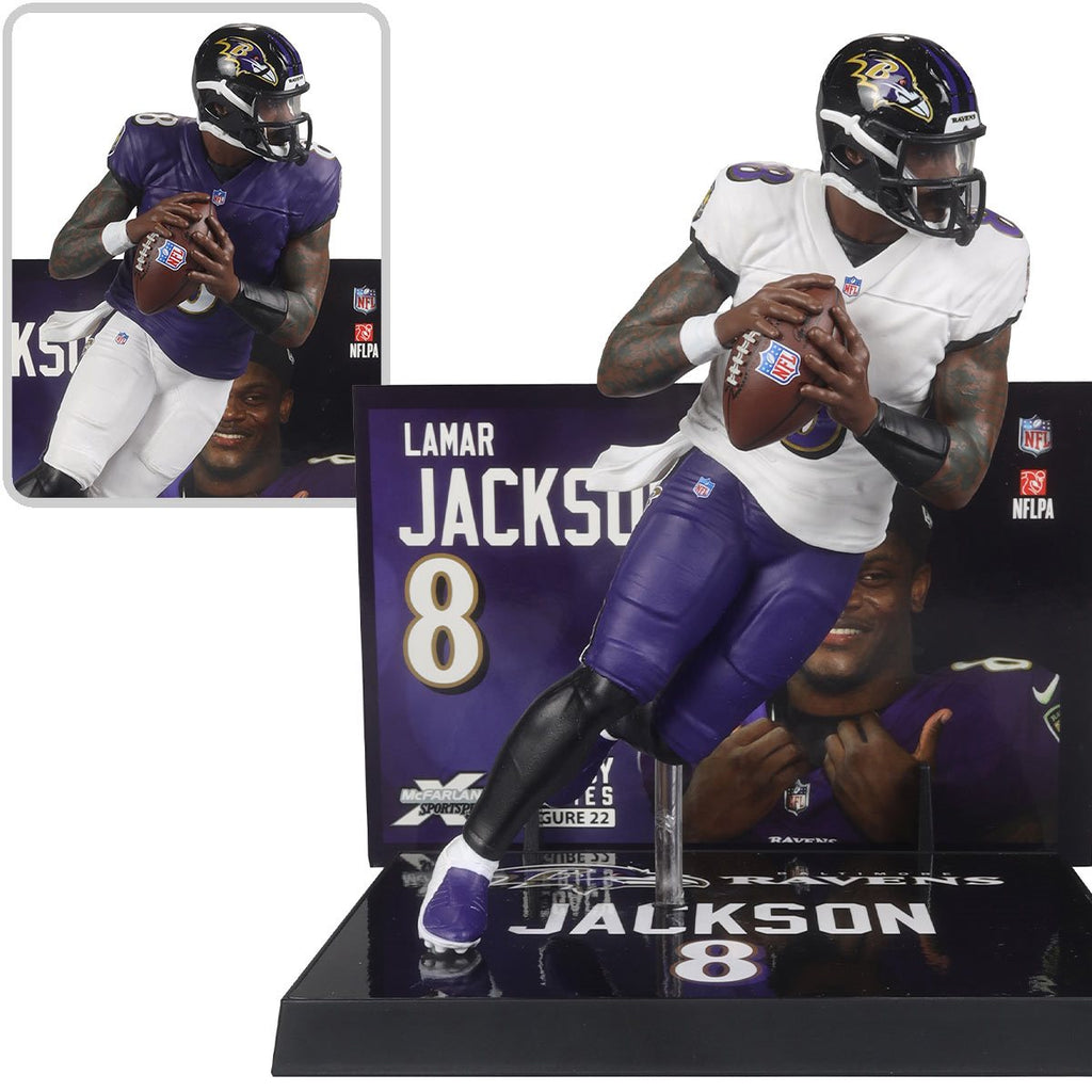 NFL SportsPicks 2024 Wave 2 Baltimore Ravens Lamar Jackson 7-Inch Scale Posed Figure