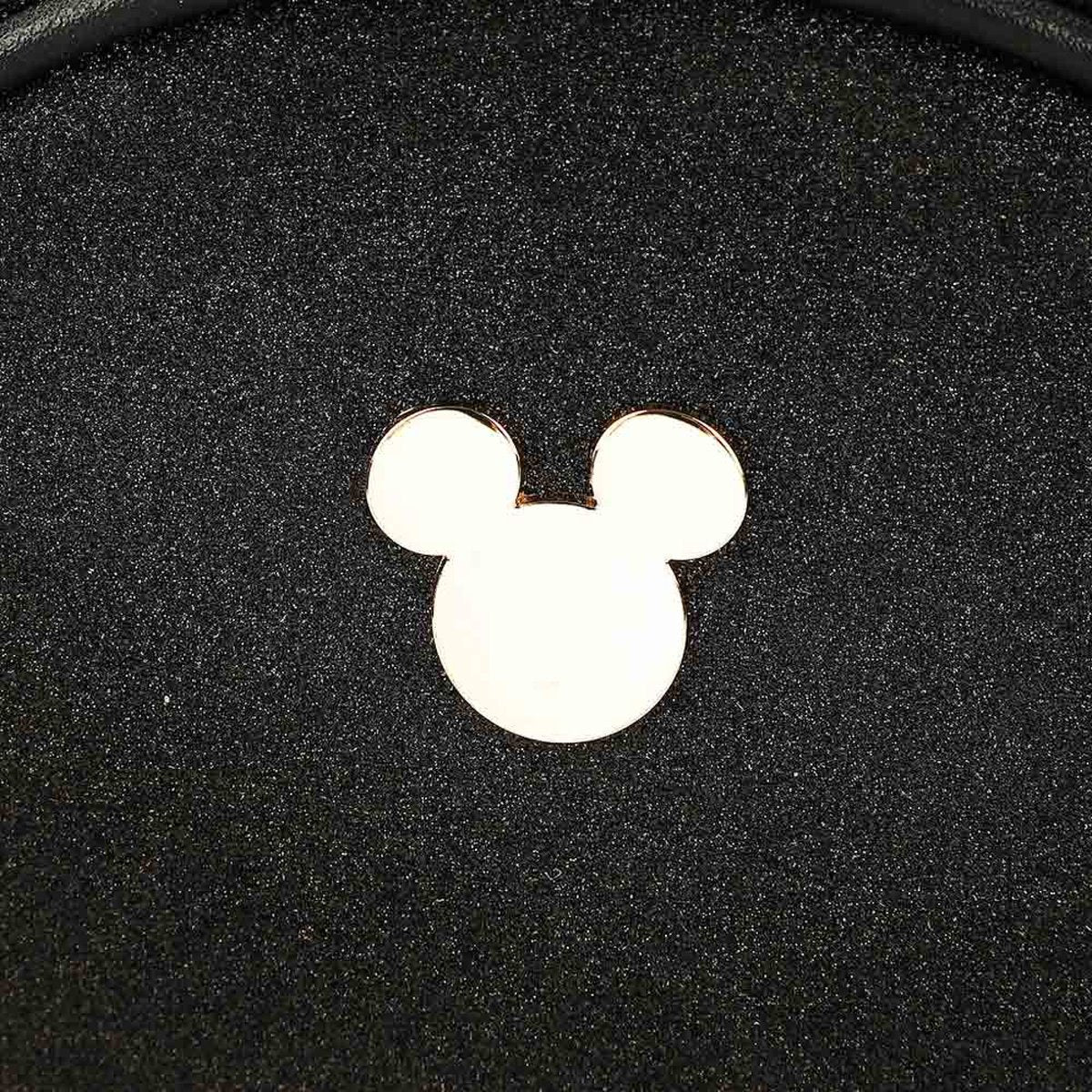 Mickey Mouse Metal Badge Glitter Mini-Backpack