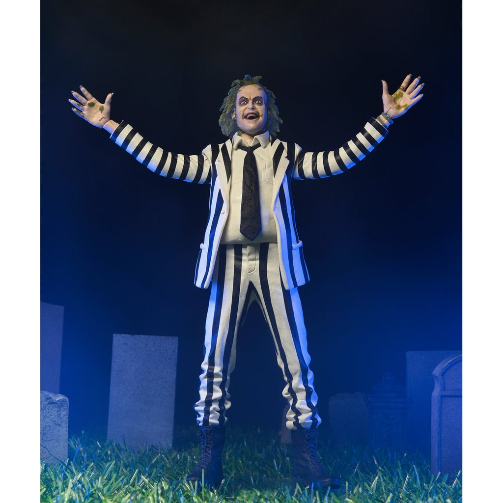 Beetlejuice (1988) Talking Striped Suit Beetlejuice 1:4 Scale Action Figure