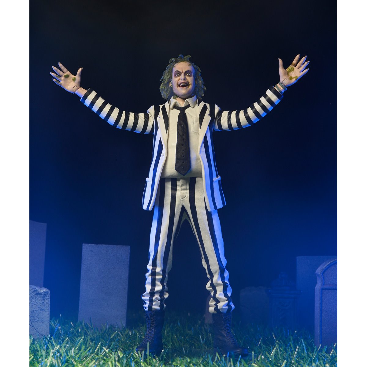 Beetlejuice (1988) Talking Striped Suit Beetlejuice 1:4 Scale Action Figure