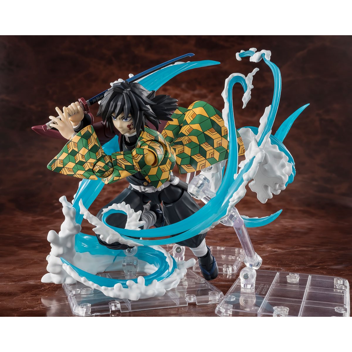 Demon Slayer: Kimetsu No Yaiba Tanjiro Kamado and Giyu Tomioka Water Breathing S.H.Figuarts Action Figure Effect Set