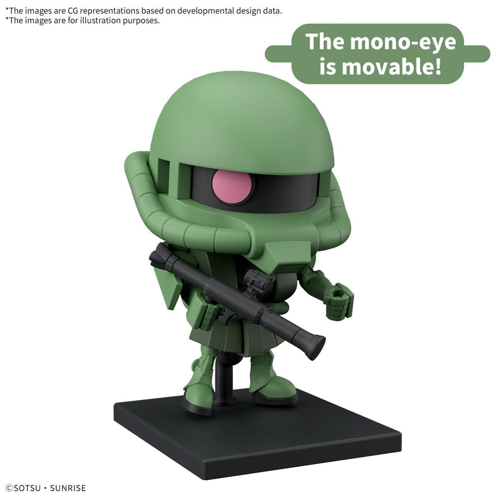 Mobile Suit Gundam Gundam Zakupla-kun DX Set with Runner Version Recreation Parts 1:1 Scale Model Kit