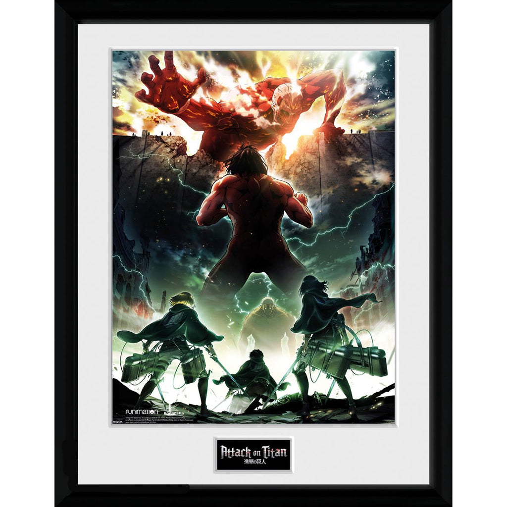 Attack on Titan Key Art Framed Poster