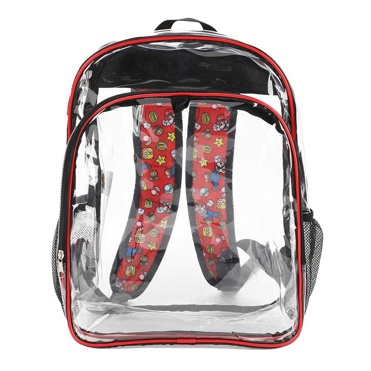 Super Mario Bros. Icons Clear Youth Backpack 5-Piece Set