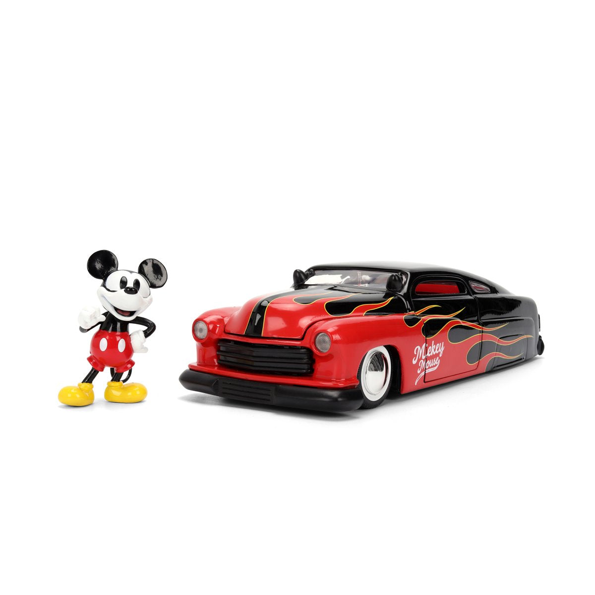 Hollywood Rides Disney 1951 Mercury 1:24 Scale Die-Cast Metal Vehicle with Mickey Mouse Figure