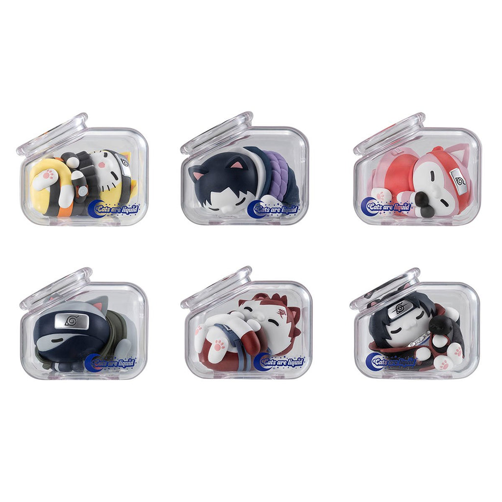 Naruto Goodnight Nyaruto! Cats are Liquid Mega Cat Project Mini-Figure Case of 8