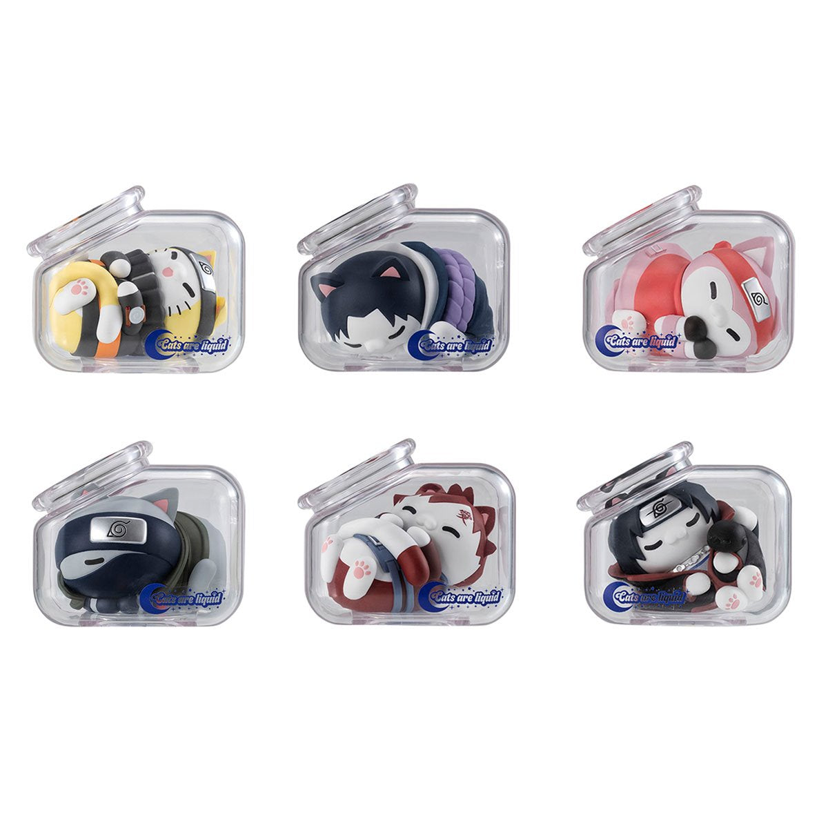 Naruto Goodnight Nyaruto! Cats are Liquid Mega Cat Project Mini-Figure Case of 8