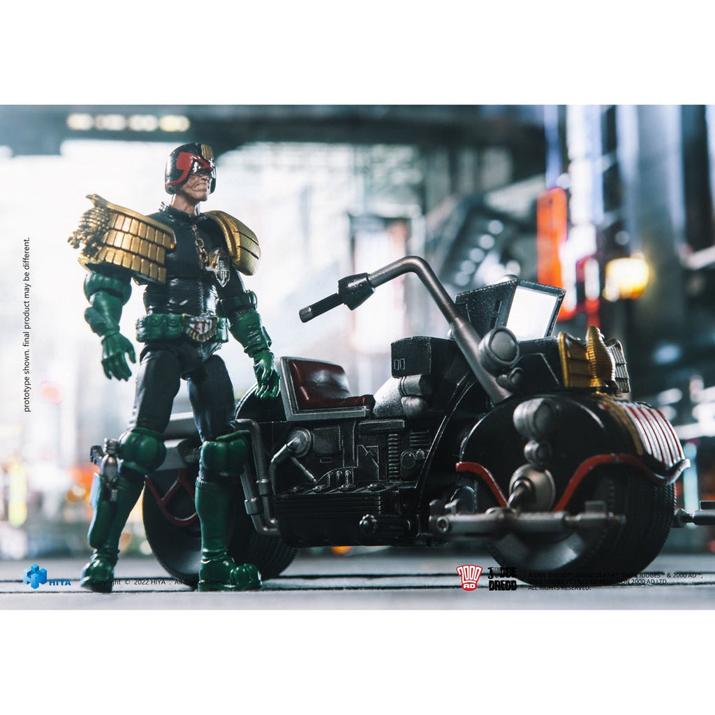 Judge Dredd and Lawmaster MK II Exquisite Mini Series 1:18 Scale Action Figure Set