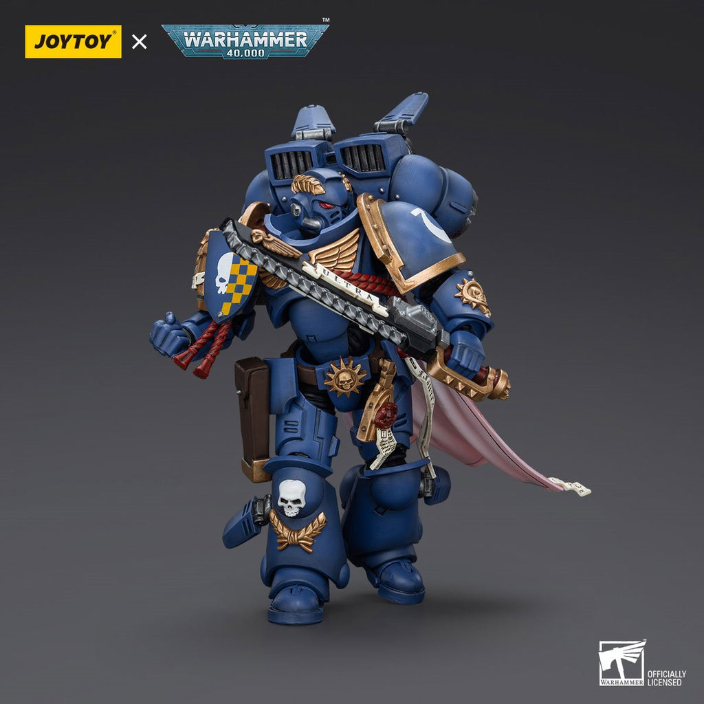 Joy Toy Warhammer 40,000 Ultramarines Captain with Jump Pack 1:18 Scale Action Figure