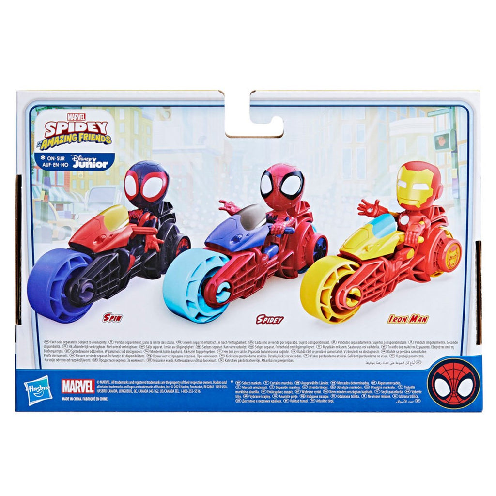 Spidey and His Amazing Friends Iron Man Action Figure & Motorcycle