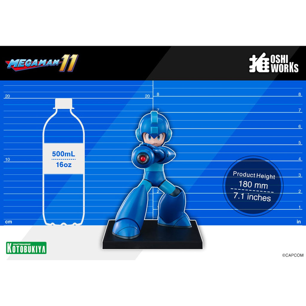 Mega Man 11 Mega Man Oshi Works Statue