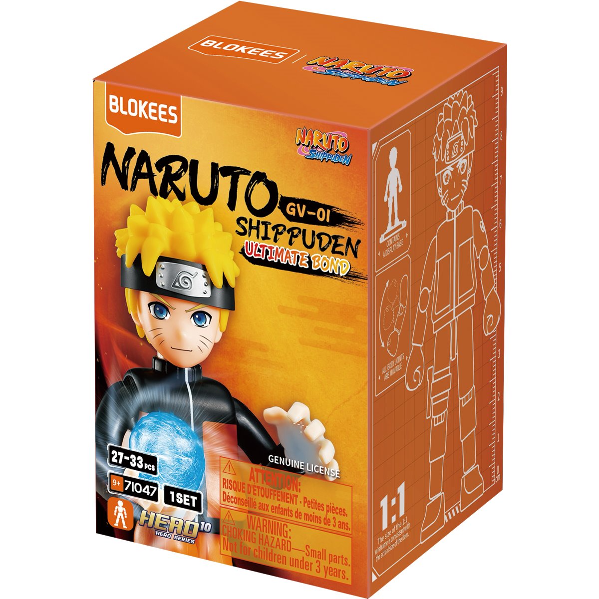 Naruto Galaxy Version 01 Ultimate Bond Blokees Mini Model Kit Case of 9