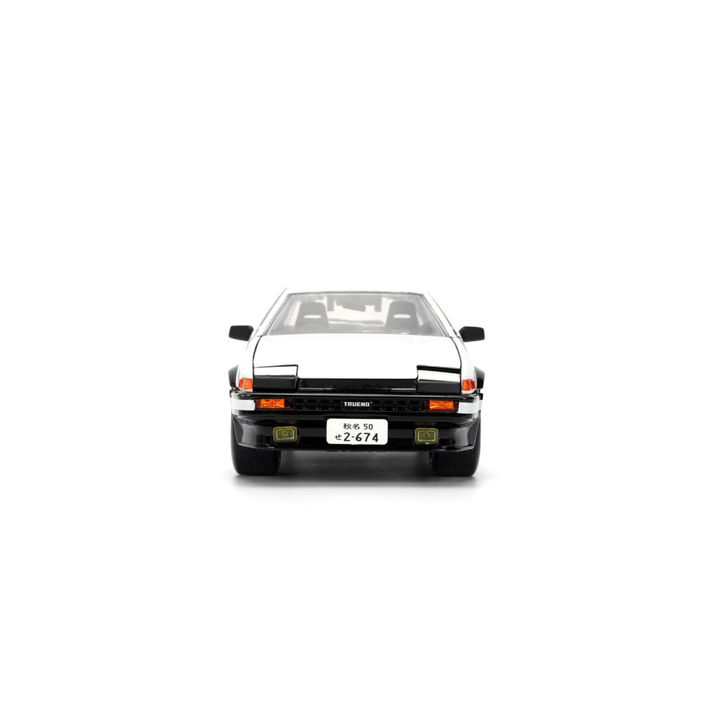 Hollywood Rides Initial D 1986 Toyota Trueno AE86 1:24 Scale Die-Cast Metal Vehicle with Takumi Figure