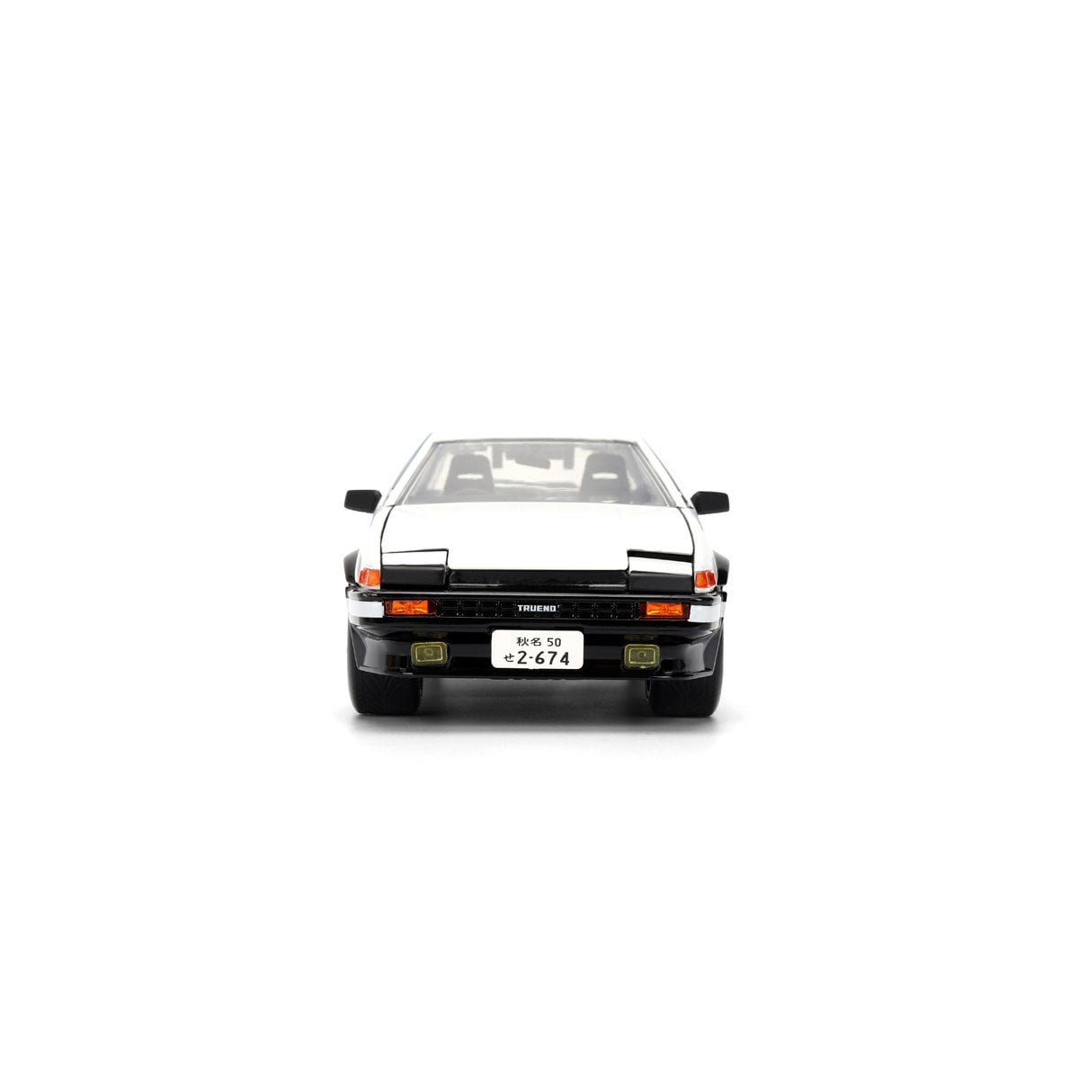 Hollywood Rides Initial D 1986 Toyota Trueno AE86 1:24 Scale Die-Cast Metal Vehicle with Takumi Figure