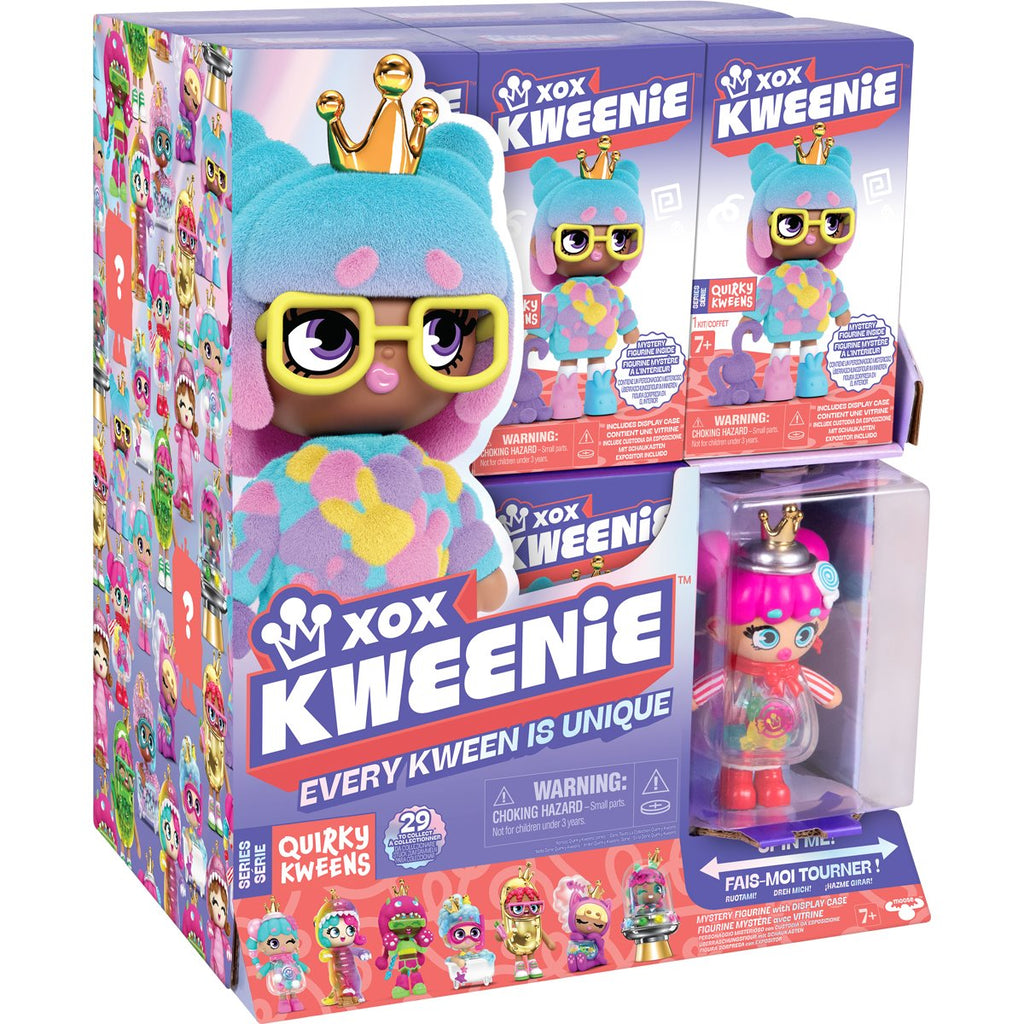 XOX Kweenie Quirky Mystery 4-Inch Figure Display Case of 11