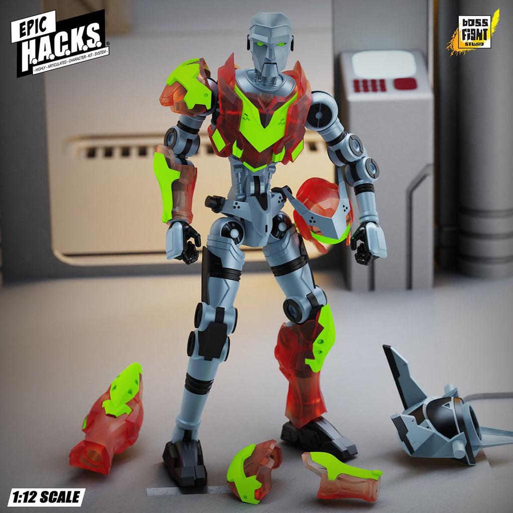 Epic H.A.C.K.S. Creatures Wave 1 CGT Combat Drone: Agile Battle Robot 1:12 Scale Action Figure