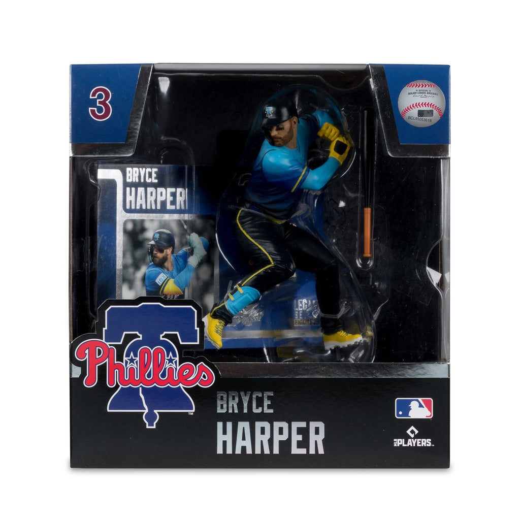 MLB SportsPicks Philadelphia Phillies City Connect Jersey Bryce Harper 7-Inch Posed Figure